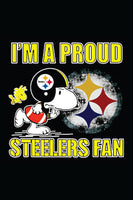 Peanuts Snoopy Double-Sided Flag - Pittsburgh Steelers Football