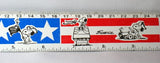 Snoopy Vintage 12" Metal Patriotic Ruler