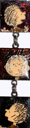 Pig Pen Iridescent Metal Key Chain (New But Near Mint)