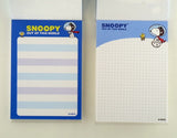 Snoopy 4-Design Pocket/Purse-Size Memo Pad - Astronaut