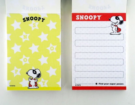 Snoopy 4 - Design Pocket/Purse - Size Memo Pad - Masked Marvel - snoopn4pnuts.com