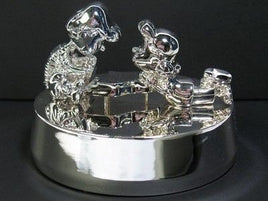 Schroeder And Lucy Silver Plated Music Box - Plays "Fur Elise"