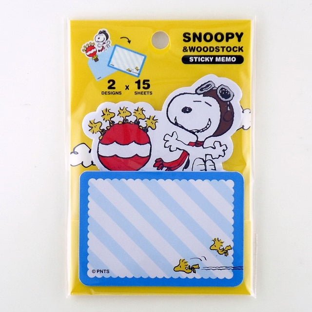 Peanuts Die-Cut Sticky Notes (2 Different Designs) - Snoopy Flying Ace ...