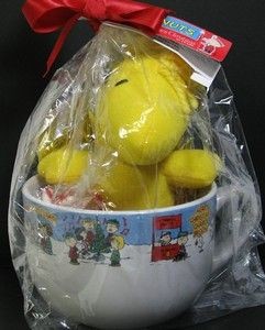 Woodstock Plush Doll In Large Soup Mug / Bowl