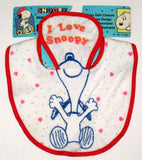 Snoopy Feeder Baby Bib With Flap