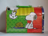 Snoopy and Chocolate Chip Cookies Dome Lunch Box Tin (New But Near Mint)