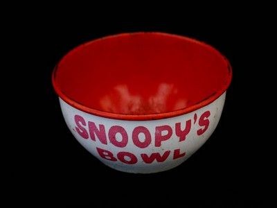 Snoopy's Tin Bowl