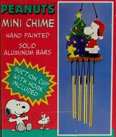 Santa Snoopy Christmas Tree Resin Wind Chime