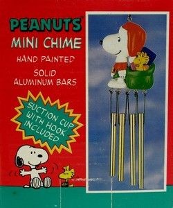 Santa Snoopy With Sack Wind Chime