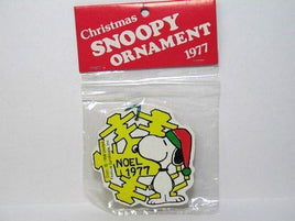 1977 Vintage Noel Snowflake Wood Ornament