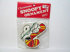 1977 Vintage Noel Candy Cane Wood Ornament
