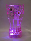 Snoopy Blinking Lights Valentine's Day Drinking Glass - Pink