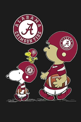 Peanuts Snoopy Double - Sided Flag - Alabama Crimson Tide College Football - snoopn4pnuts.com