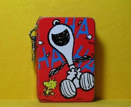 Snoopy key chain tin cansiter (Near Mint) - snoopn4pnuts.com