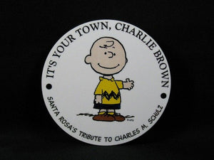Charlie Brown Around Town Magnet