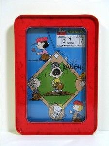 Peanuts Gang Metal Baseball Game