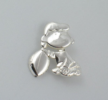 Lucy Holding Football Sterling Silver Pin
