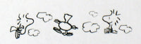 Snoopy 7 Eleven Promo Roller Stamp RUBBER STAMP - Woodstock - snoopn4pnuts.com