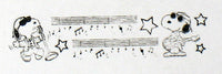 Snoopy 7 Eleven Promo Roller Stamp RUBBER STAMP - Snoopy Guitar - snoopn4pnuts.com