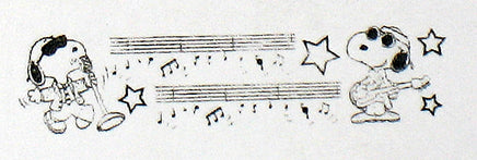 Snoopy 7 Eleven Promo Roller Stamp RUBBER STAMP - Snoopy Guitar - snoopn4pnuts.com