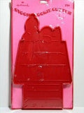 Snoopy lying on doghouse - Large RED Cookie Cutter