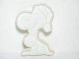 Snoopy Santa - WHITE Cookie Cutter