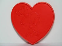 Snoopy on heart - RED Cookie Cutter