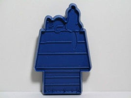Snoopy Lying On Doghouse - Blue Cookie Cutter