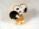 Snoopy Bowler Cloisonne Pin
