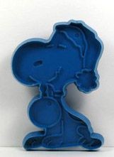 Snoopy Santa - Blue Cookie Cutter