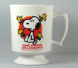 Snoopy Pedestal Melamine Mug - "Some Joggers Are A Nuisance!"