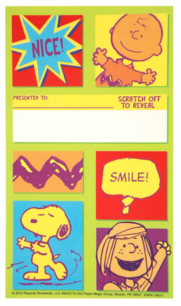 Peanuts Scratch - Off Rewards Stickers - snoopn4pnuts.com