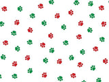 Paw Prints Cello Treat Bags - Holiday Colors