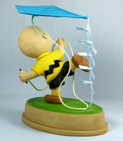 Hallmark Figurine:  Charlie Brown Flies Kite Figurine (Like New In Box/Previously Displayed)