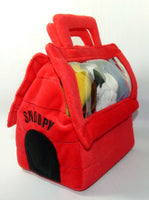 Snoopy's Doghouse With Carrying Handles & Joe Cool And Aviator Woodstock Doll Set