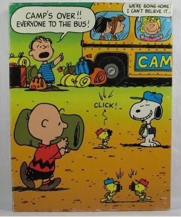 Peanuts Gang Leaving Camp Vintage Jigsaw Puzzle (Used)