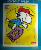 Snoopy Skateboarder Wood Puzzle