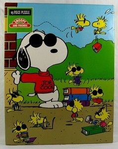 Snoopy Joe Cool And Woodstocks Vintage Jigsaw Puzzle