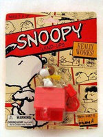 Basic Fun Wind Up Key Chain With Moving Parts - Snoopy FLYING ACE (Re-Packaged)