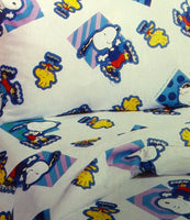 Snoopy Rollerblading 3-Piece Twin Sheet Set