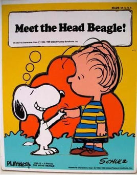 Snoopy And Linus Wood Puzzle - "Meet The Head Beagle"