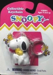 Snoopy Hugs Woodstock Pvc Key Chain