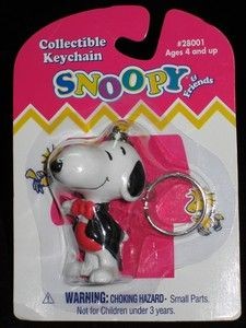 Snoopy In Tux Pvc Key Chain
