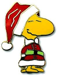 Woodstock Santa Cloisonne Pin