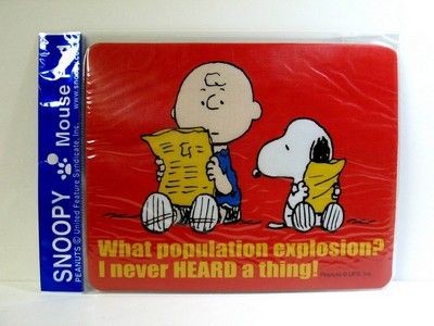 Computer Mouse Pad - Charlie Brown And Snoopy