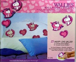 Snoopy Love Hearts Pre-Pasted Wallpaper Banner - On Sale!