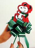 Snoopy Pop-Up Bow - Green