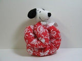Snoopy Hair Scrunchie - Red