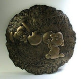 Charlie Brown and Lucy Stepping Stone / Plaque - Antique Bronze