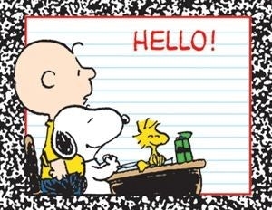 Snoopy Student Name Tags